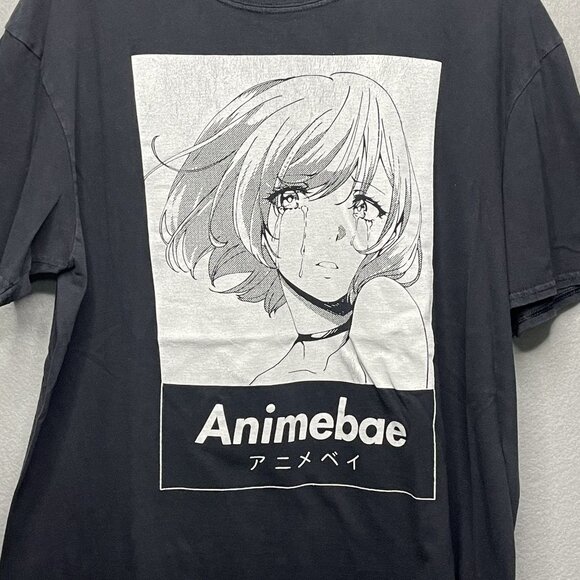 Animebae Sad Girl T-Shirt XL - Picture 2 of 5